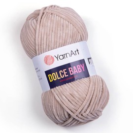 Yarnart Dolce Baby Yarn by yarnart Soft Chenille Velvet Medium Moyen Medio Yarn Blanket amigurumi Crochet Yarn 50 Gram (1.76 oz) 93 Yards (771)