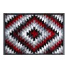 Flash Furniture Teagan 63.6" x 87.6" Diamond Olefin Fabric Area