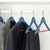 TOPIA HANGER Premium Wooden Hangers with Non-Slip Pant Bar, 360°Swivel