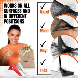 Blockystar Rubber Door Stopper & Window Wedge, Award Winning Decorative Doorstop, Multi-Surface Door Stoppers for Home, Office, Schools, Made in Spain, Yellow