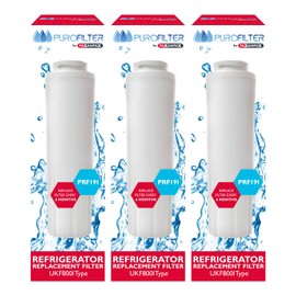 Reliapart WF02 Water Filter for Whirlpool UKF8001 Type (Pack of 3)