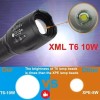 Yuqing Lampara Tactica Led T6 Recargable Linterna Potente Militar