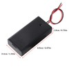 hrsyyl 10pcs AA Battery Holder 2AA Battery Box with Back