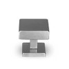 Satin Stainless Steel Square Contemporary Centre Door Knob Pull Front