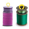sourcing map 100pcs Bobbin Thread Holders Plastic Long Thread Spool