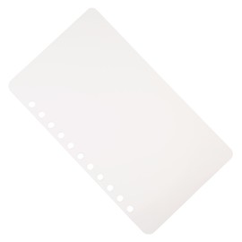 11 Hole Aerobind QRH Cover - 6.56 Inch Wide Clear Rigid Pilot Checklist Cover - 50 Per Pack