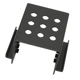 Bewinner 2.5" HDD SSD Mounting Bracket 4 Bay 2.5" Hard Drive Caddy Tray Aluminum 2mm Thick Hard Drive Mounting Bracket for 2.5" IDE HDD SSD (Black)