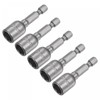 TA-VIGOR 5Pcs 1/4 Quick-Change Hex Shank, 10mm Magnetic Nut Setter