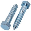 SKIR'CO Pack of 2 Hexagon Head Wood Screws Galvanised Steel