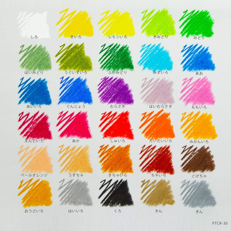 Pentel Crayons PTC-T11R, Red, Set of 10