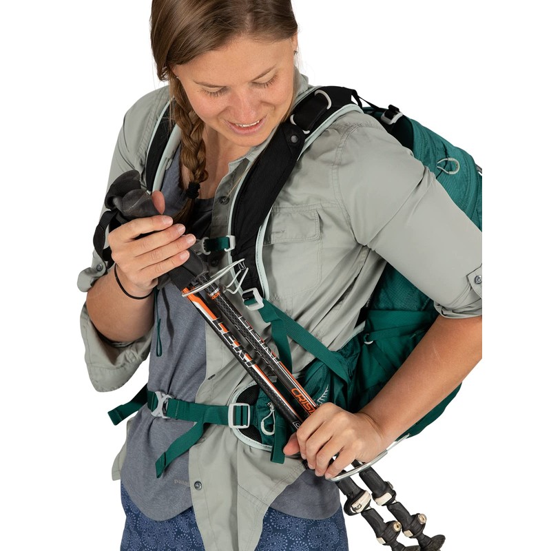 Osprey Tempest 20L Women's Hiking Backpack with Hipbelt, Jasper Green,