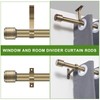 Antique Bronze Curtain Rods for Windows 16 to 56 Inch,