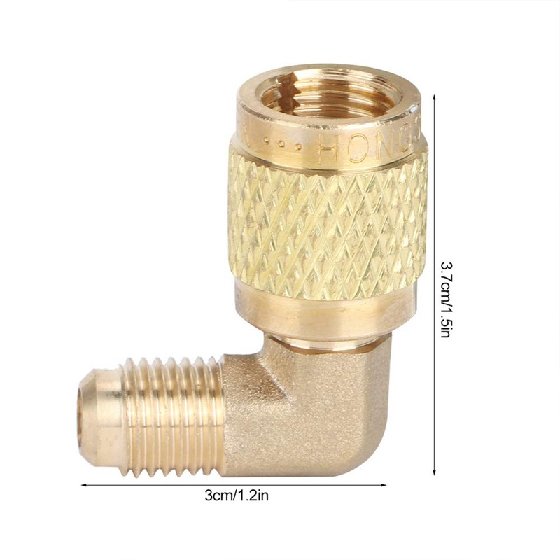 GLOGLOW Air Conditioning Adapter, R410 Male Thread 1/4 to Female