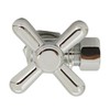Westbrass D105BX-05 1/4-Turn Cross Handle Angle Stop Shut Off Valve,