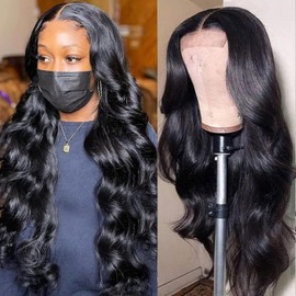 30 Inch Lace Front Wig Human Hair 5x5 HD Lace Closure Wigs Human Hair Pre Plucked Bosy Wave180% Density Glueless Wigs Human Hair Pre Plucked Wigs For Black Women Human Hair (Body Wave Wig, 30 Inch)
