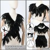 Holmgren Black Rooster Feather Trim for Costume Decoration 2 Yards