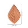 SHOWERORO Leaf Shape Brown Sugar Softener 6pcs Terracotta Sugar Keeper