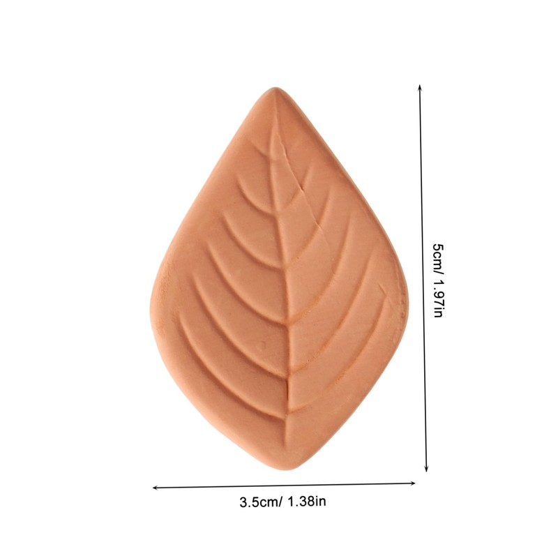 SHOWERORO Leaf Shape Brown Sugar Softener 6pcs Terracotta Sugar Keeper