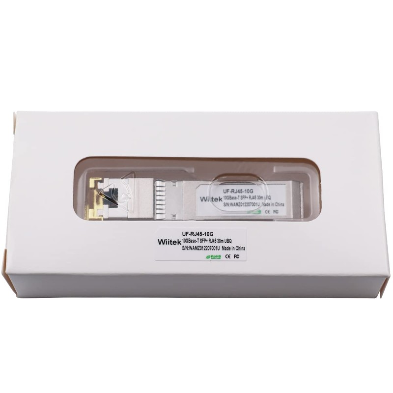 Wiitek 10G SFP+ to RJ45 Copper Modules, 1.25G/2.5G/5G/10GBase-T Ethernet Copper