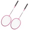 Badminton Rackets Iron Alloy Lightweight Badminton Racquets with 3 Balls