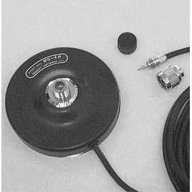Comet Antennas MG-4N Standard 4.5" Antenna Magnet Mount with N-Type Connectors and 13 Feet of Low Loss Coax