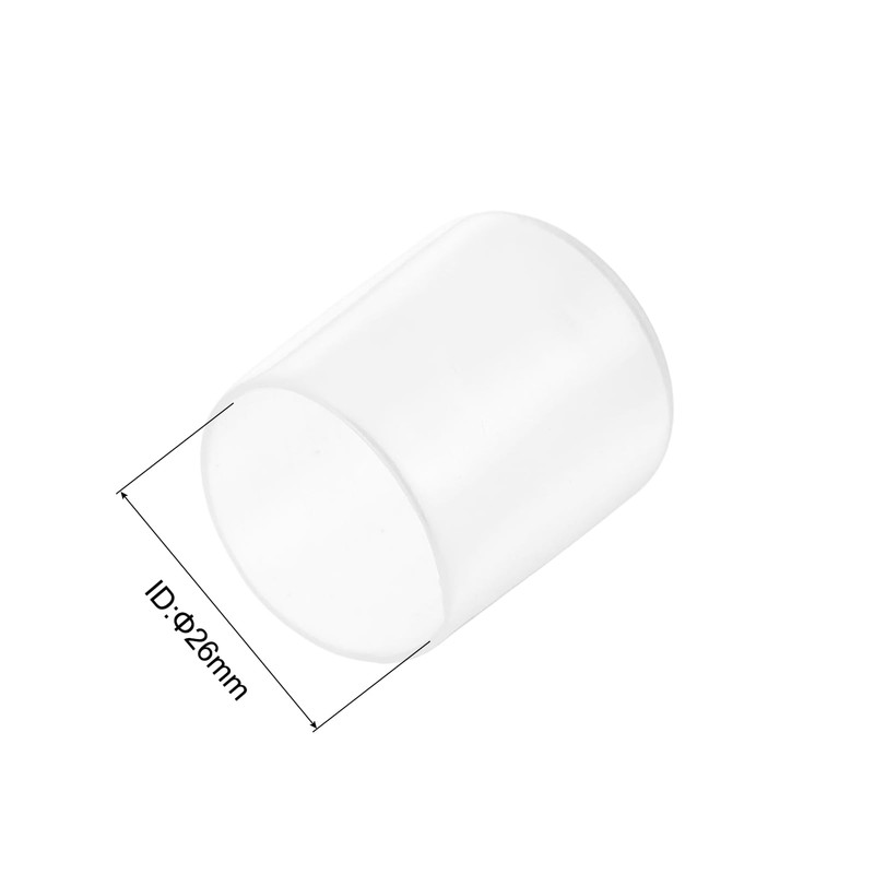 sourcing map 5pcs Rubber End Caps Protective Caps 26mm(1 Inch)