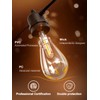 addlon 50FT LED Outdoor String Lights with Edison Shatterproof Bulbs