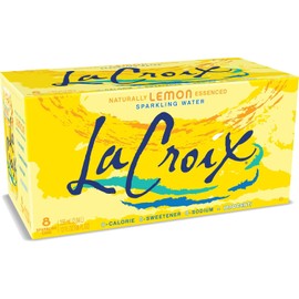 LaCroix Sparkling Water, Lemon, 12 Fl Oz, 8 Pack; Fresh New, Free Shipping