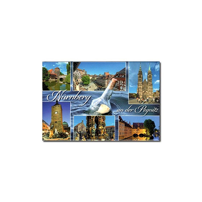 Photo Magnet Nuremberg an der Pegnitz Blue Series Approx. 8