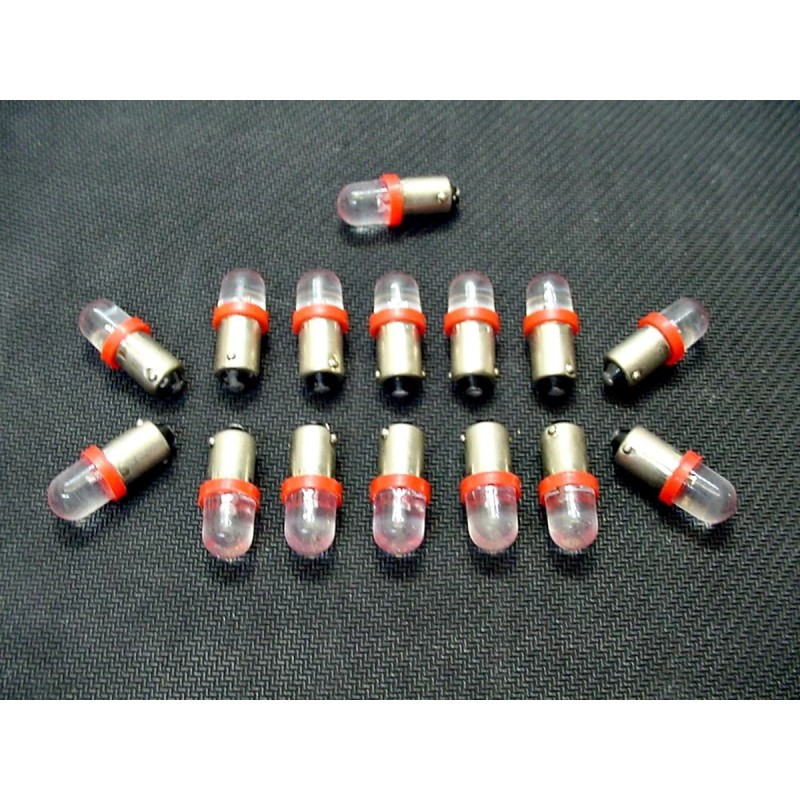 Lumiglow 15 BRIGHT Red LED Domes Instrument Panel Dashboard Lights