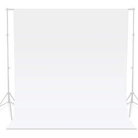 BOLLUMA Fotohintergrund, 3 x 3 m, weißer Bildschirm, 100% Baumwoll-Musselin, maschinenwaschbar, faltbar, für Studio-Produkt-Porträtaufnahmen, Live-Streaming, Zoom-Meeting