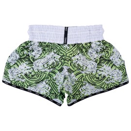 Yokkao Muay Thai Boxing Shorts - Carbonfit Hawaiian - Lime Zest - XLL, Hawaiian Lime Zest