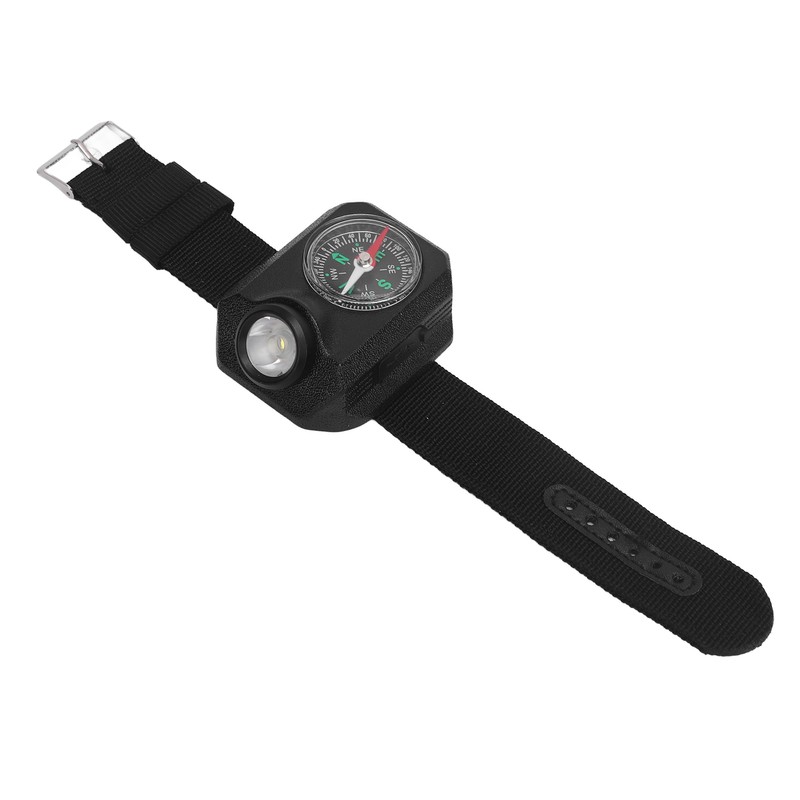 Wrist Flashlight Waterproof Rechargeable 5 Modes Watch Flashlight with Compass