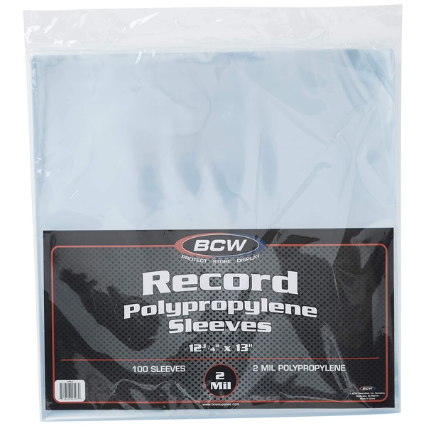BCW 1-RSLV 33 RPM Record Sleeves (100 Count)