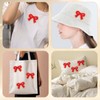 12 PCS Bow Patch Red Iron On Patches Christmas Chenille