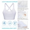 ANGOOL Adjustable Sports Bras for Women, Honeycomb Textured Criss Cross