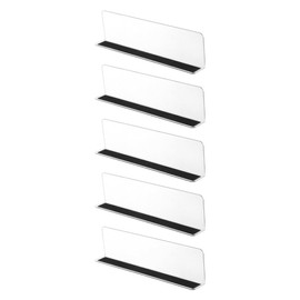 ABOOFAN L-Shaped Divider Board Storage Plastic Magnetic Shelf Divider L-Shaped Divider Board Display Transparent Store Display Product Classification Organization 11.8 x 1.6 x 2.4 inches (30 x 4 x 6