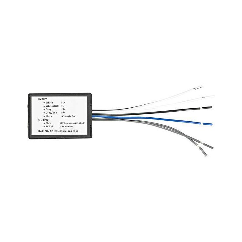 KICKER KICKER 46KISLOC2 Speaker Wire-to-RCA Line-Out Converter w/ LOC+12v