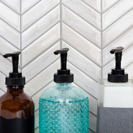 Cornucopia Brands 28-400 Replacement Pumps for Soap Dispensers/Lotion Bottles (6-Pack); Plastic Standard Size Replacement Pump Parts w/ 8-Inch Dip Tubes