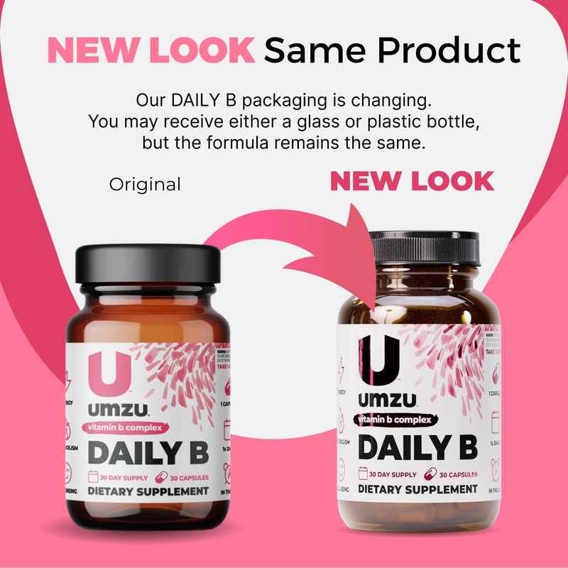 UMZU Daily B, 30 Day Supply – Complete Vitamin B