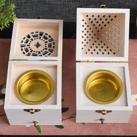 Cabilock Incense Stick Stand Incense Burner Incense Censer Portable Bakhoor Burner Charcoal Bakhoor Burner for Yoga Wood Pyramids Figurine