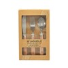 LAGUIOLE - Set of 3 Picnic Cutlery - Beech Wood