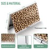 Swooflia Business Card Holder Case for Women Men Metal Leopard