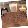 NOLITOY Handwoven Seagrass Storage Basket for Home Organization Rectangular Shape