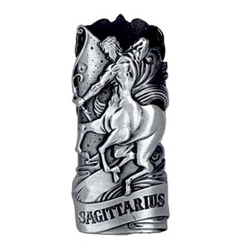 Metal Lighter Case Fits BIC, It Covers Standard Full Size Bic Lighter in J6. Zodiac Astrology Lighter Case, Design in Sagittarius. One Piece Per Order