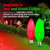 6 Pack BlueX LED Candle Red Light Bulb - 4W
