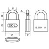 SOL – Hard No. 2500 Cylinder Padlock Same Key B
