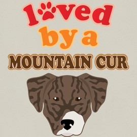 CafePress Mountain Cur Dog Canvas Tote Top Zipper Closure