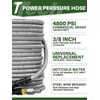 TechSweepPro 3/8" 4800PSI Pressure Washer Hose 50FT with Swivel Quick
