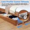 Mixizigoz Mini Side Mount Casters, Low Profile Caster Wheel- Rigid